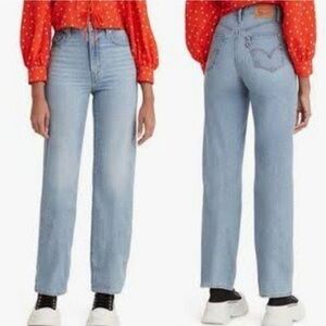 Levi's Women's High Waisted Straight Leg Denim Jeans Light Wash Size 25
